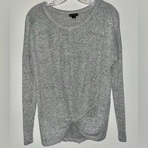 Soft Light Gray Sweater Top